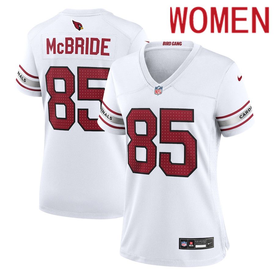 Women Arizona Cardinals #85 Trey McBride Nike White Game NFL Jersey->women nfl jersey->Women Jersey